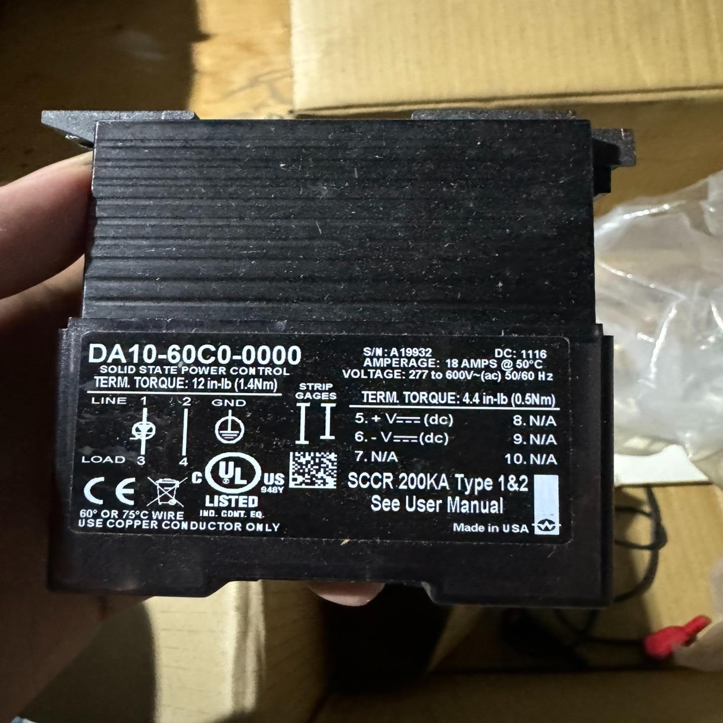 WATLOW 固态继电器DA10-60C0-0000(耶耶电子)