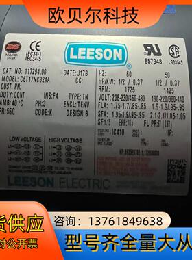 Leeson电机，C6T17NC324A 8台。