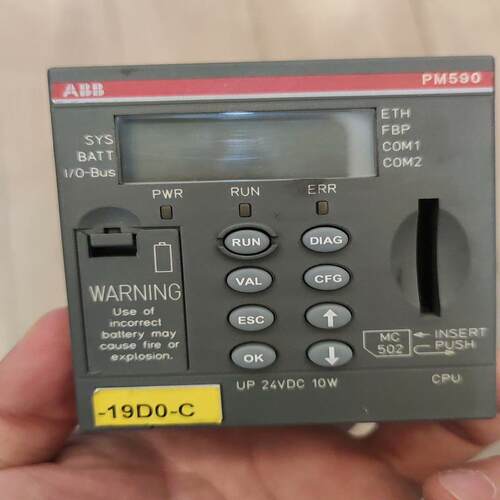 （设备配件）PM590-ETH  ABB中央处理CPU  PM590瑞士