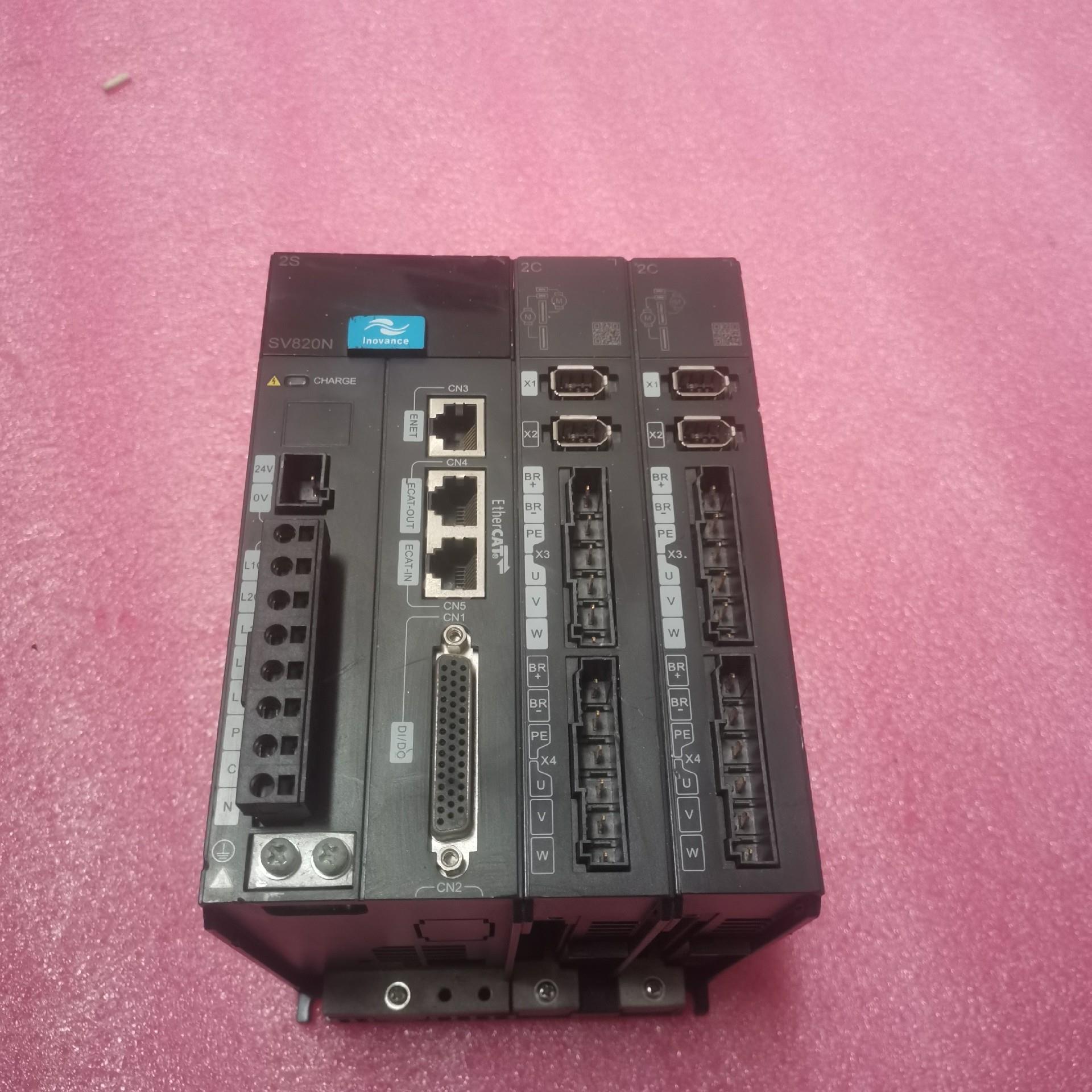 （设备配件）SV820N2S2C2D 汇川四轴驱动器 功能测试完好 实物