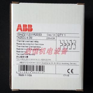 4.0A ABB热过载继电器 2.8 4.0M 10135409议价 TA25DU