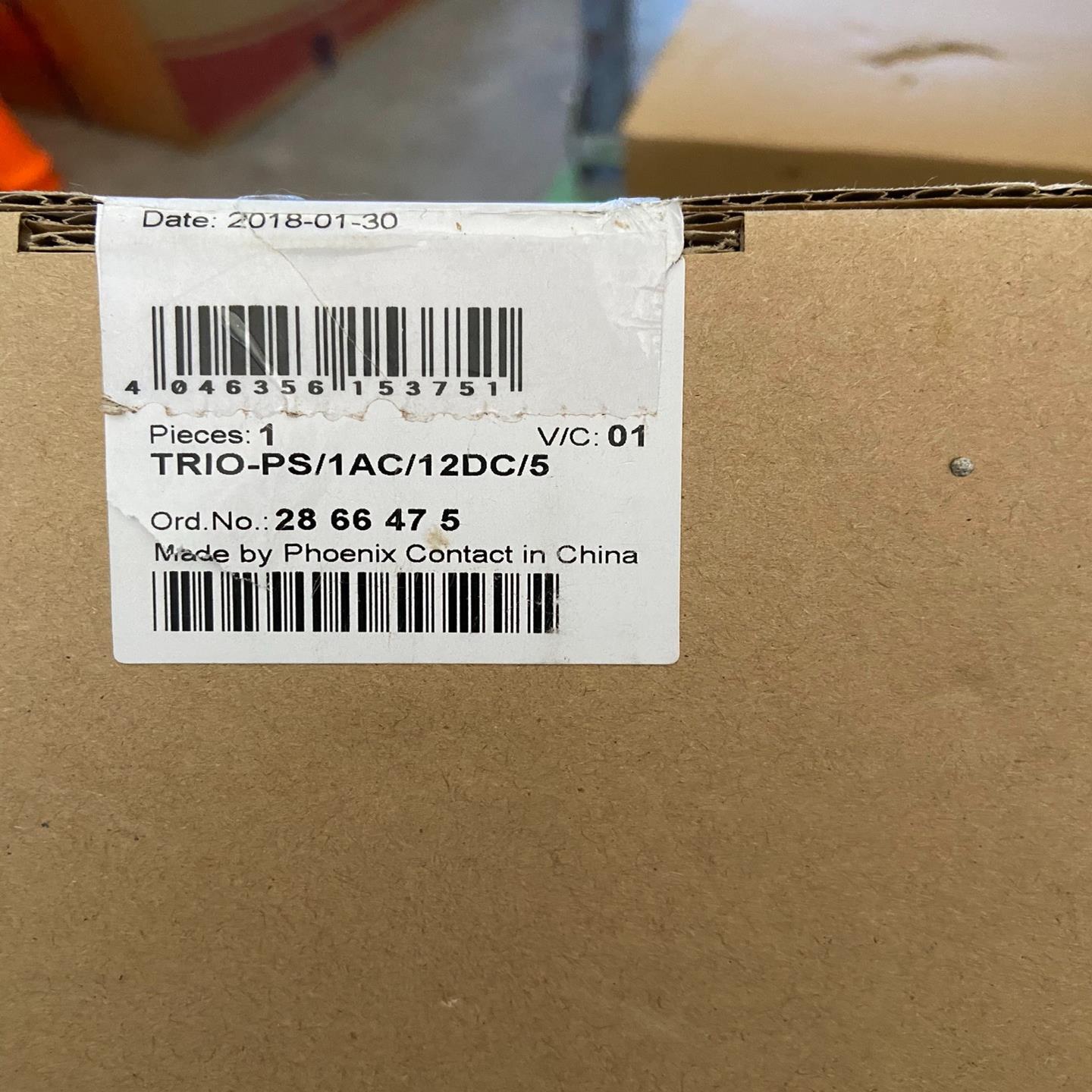 菲尼克斯电源模块TRIO-PS/1AC/12DC/5、订货号