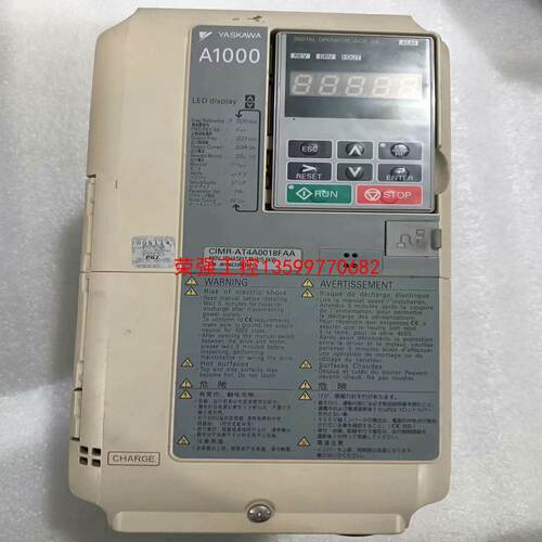 【荣强工控】安川A系列变频器，CIMR-AT4A0018FAA，成色如图