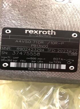 Rexroth柱塞泵R902423294    AA4VSO