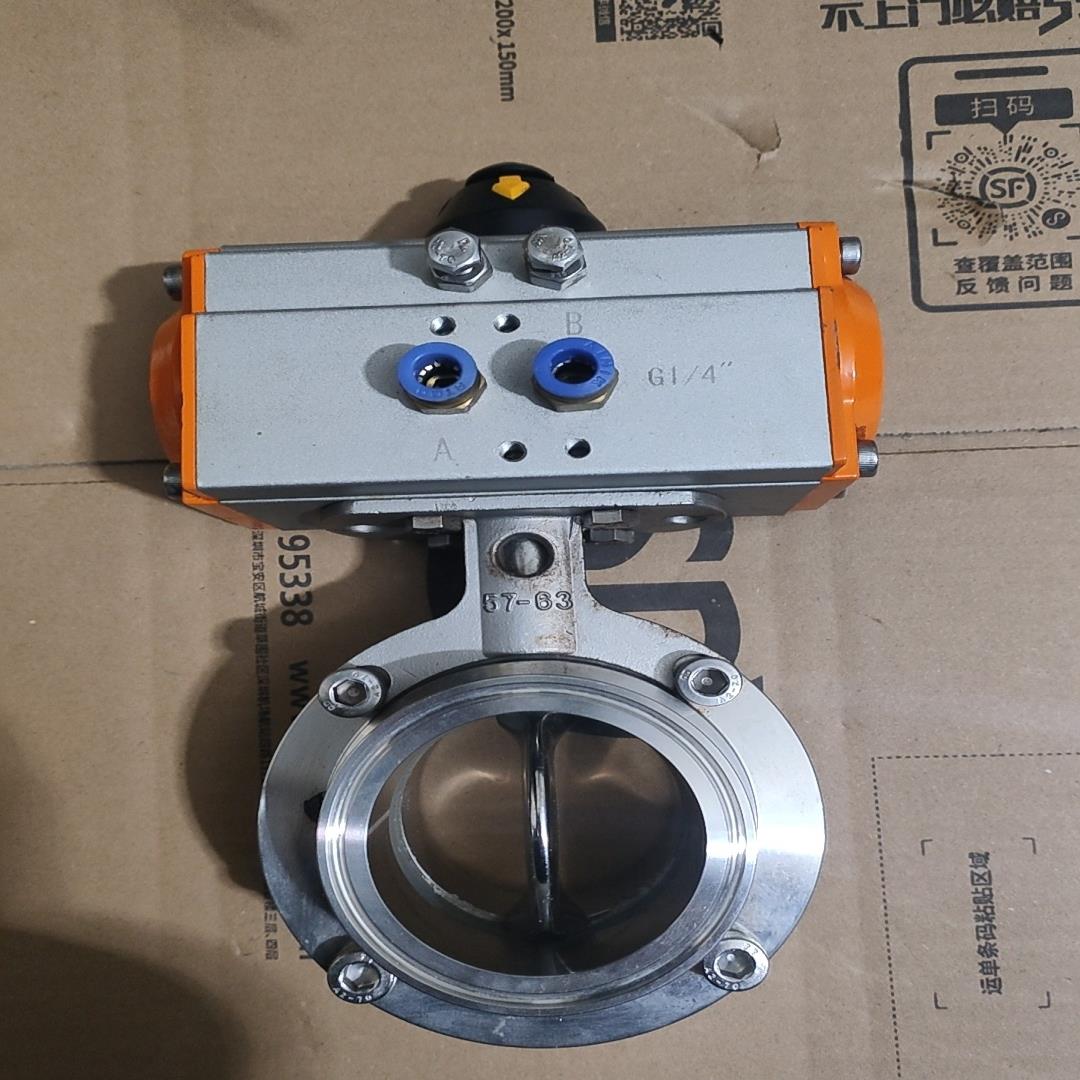 气动蝶阀，快装蝶阀，卫生级，57-63