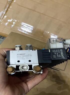 [德峰]电磁阀H4V210－08。DC24V。实物拍摄。功能完好。整