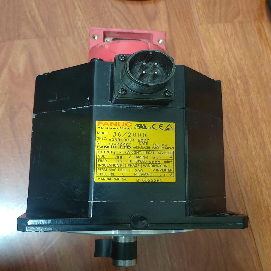 进囗发那科伺服电机。A06B一0034一B077。900W。