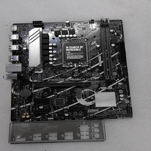 [德峰]华硕B760M-R D4 拆机主板一片带挡板，功能正常