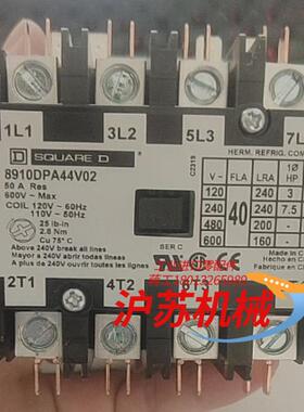 出SQUARE D的接触器，型号为8910DPA44V0