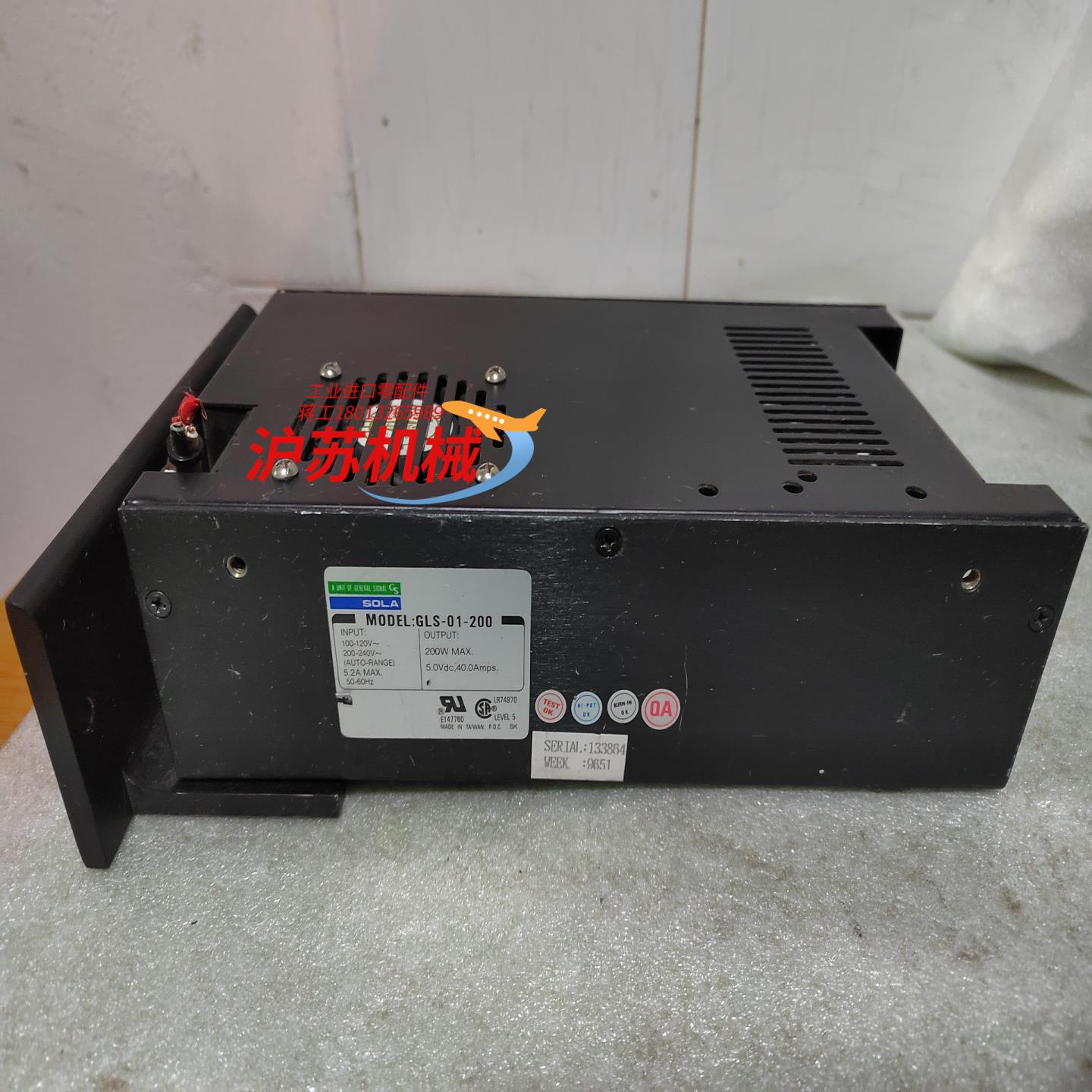 SOLA电源台湾制造，型号GLS-01-200，件