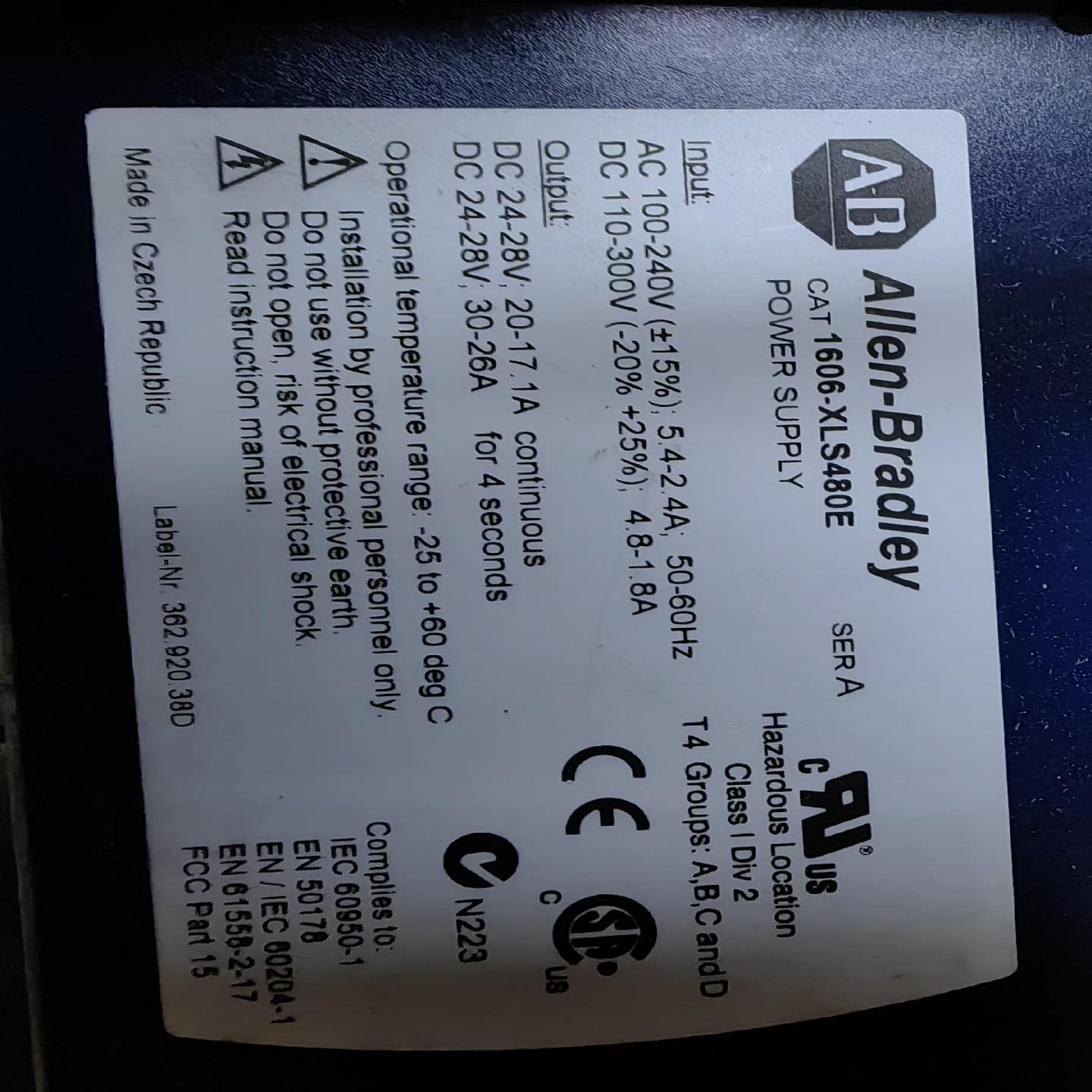 （设备配件）XLS480E1606-