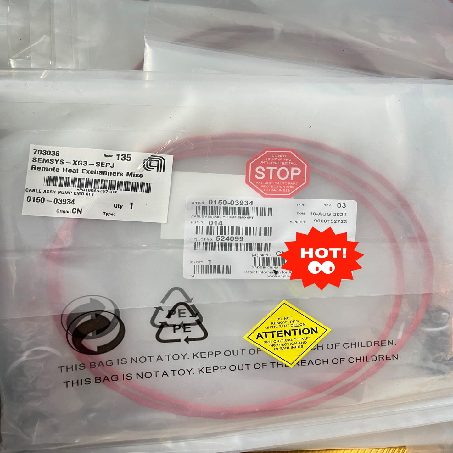 AMATEUR应用材料0150-03934半导体链接线缆，有