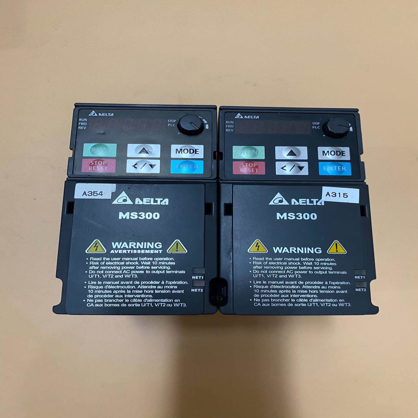 （设备配件）台达MS300变频器0.75KW 380V 功能完好 成色好