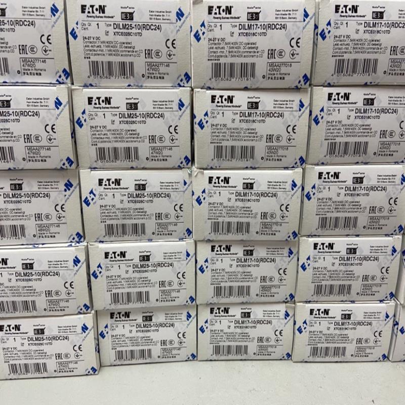进口直流接触器 EATON DILM17-10 RDC24 开关 实拍议价