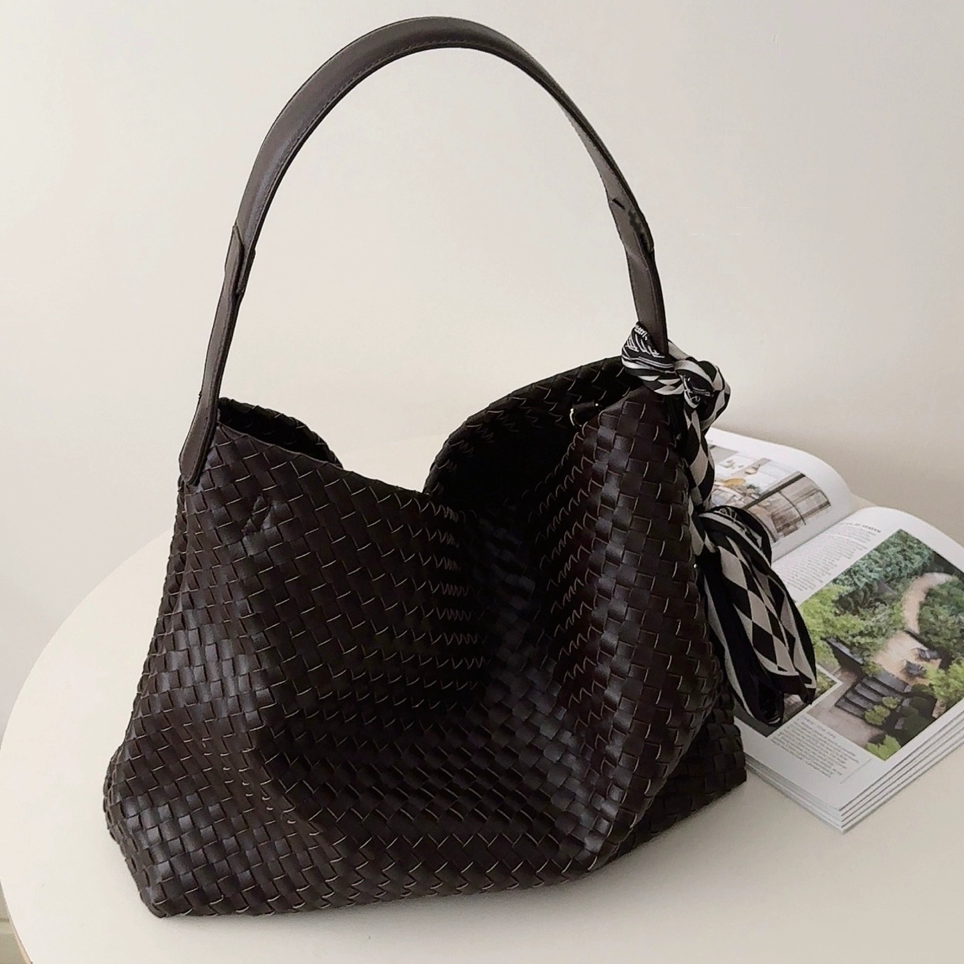 手工编织托特包大容量慵懒松弛感