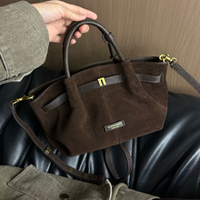 磨砂牛皮饺子包复古慵懒小包小众设计包包日常手拎包单肩斜挎包包