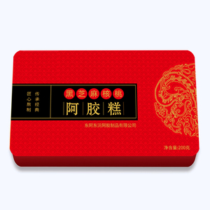 新货24年1月精品铁盒东阿黑芝麻核桃红枣阿胶糕即食东厂家