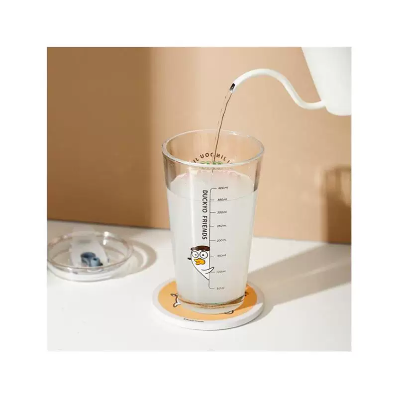 & amp; amp; Xiao Liu Duck Name glass straw water cup water cup girl home cold drink juice coffee milk cup