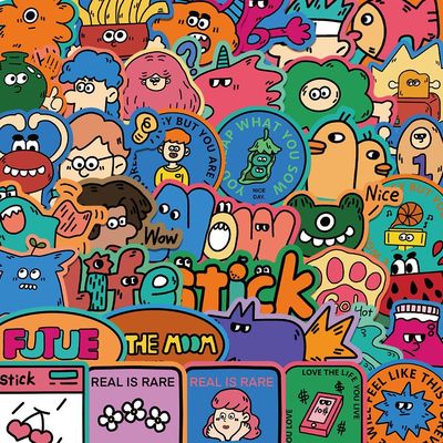 复古涂鸦防水装饰贴纸