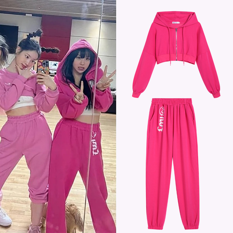 李无衣韩版团彩瑛同款演出服女学休闲运动套装