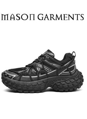 MASON GARMENTS老爹鞋榴莲厚底轮胎鞋2025春秋新款男士休闲运动鞋