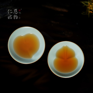 汝窑葫芦杯主人杯单杯品茗茶杯陶瓷个人专用功夫茶具汝瓷福禄寿禧
