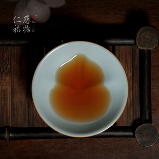 汝窑福禄主人杯单杯品茗茶杯陶瓷个人专用功夫茶具汝瓷葫芦乾坤杯