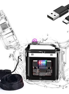 电弧无焰打火机防水可充电 USB 打火机适用户外打法旅行户外探险