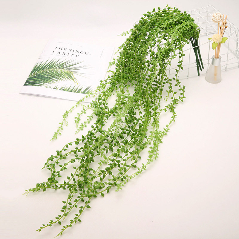 茉初仿情人泪壁挂多肉植物假花藤条婚礼婚庆装饰花仿植物