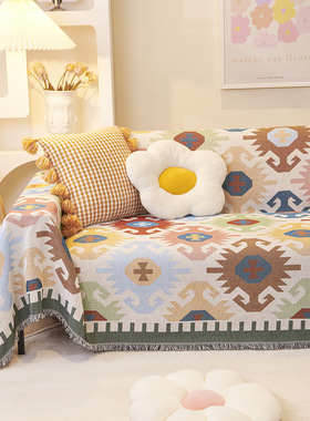 新款 沙发垫四季通用防滑盖巾简约整张沙发巾盖套罩盖毯盖布blan