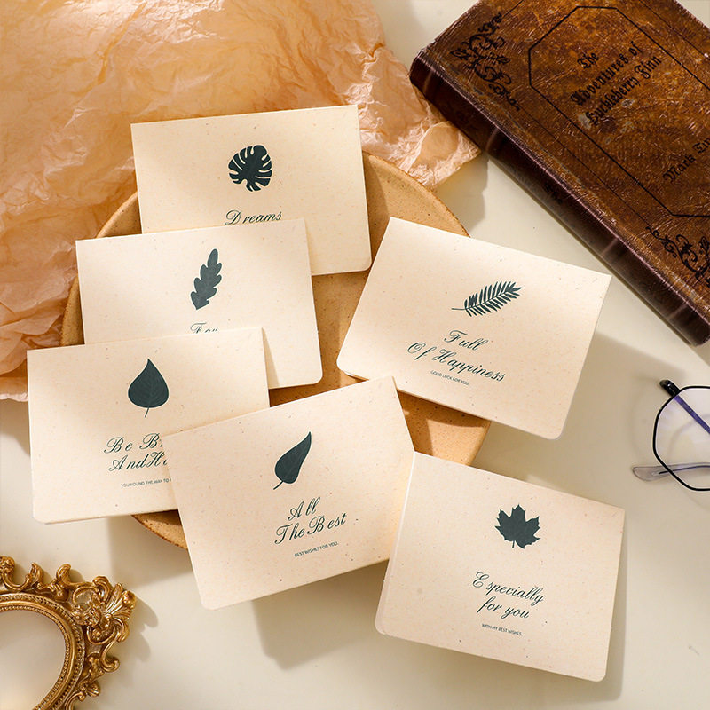 新款 复古款教师节贺卡情人感恩祝福卡片小卡父亲节商务留言卡信