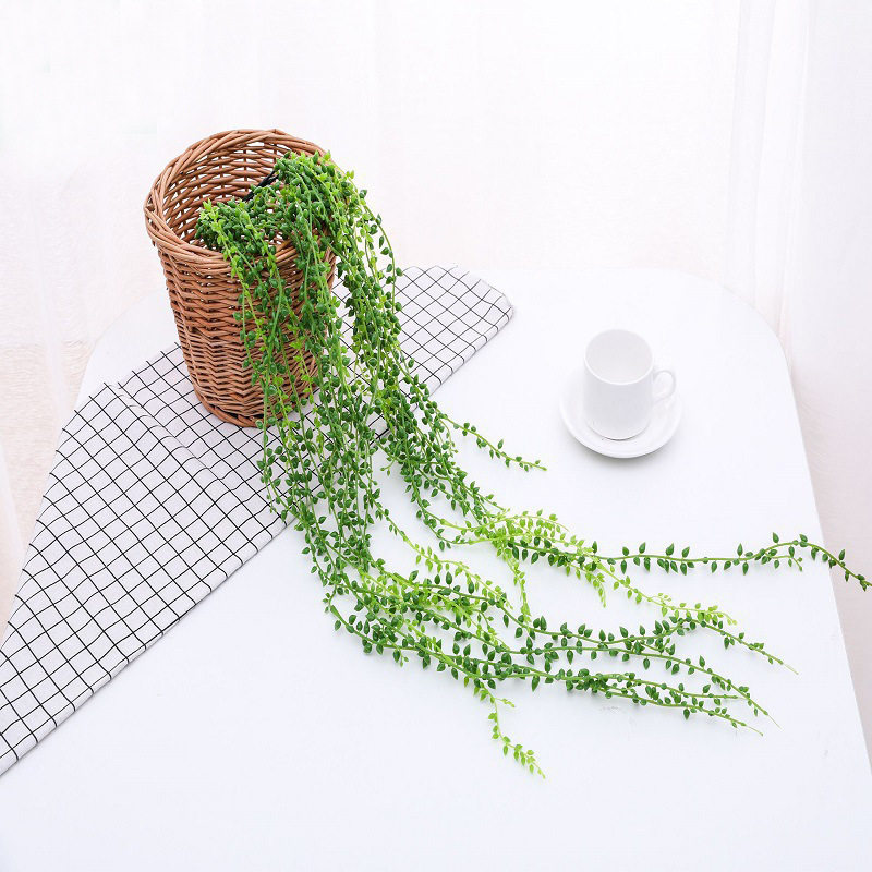 仿花藤绿植客厅壁挂装饰植物塑料藤条藤蔓多肉情人泪假花