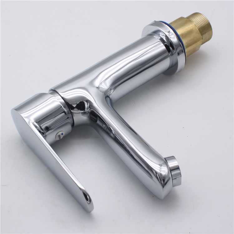 单孔面盆龙头铜冷热混水龙头脸