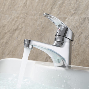 面盆乔登单冷水龙头陶瓷盆洗手脸盆台盆洗衣池单孔水龙头陶瓷阀芯