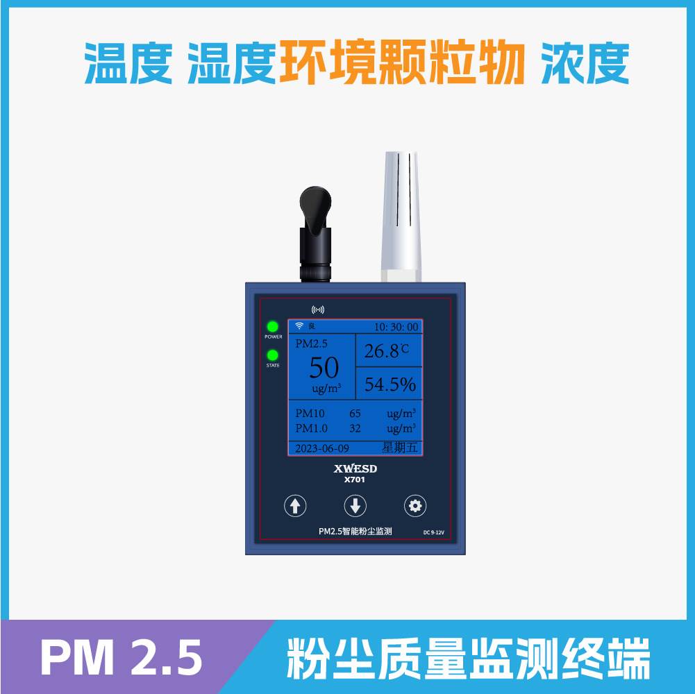 兴万达X701工业智能温湿度监控PM2.5粉尘监测高精度数据采集存储