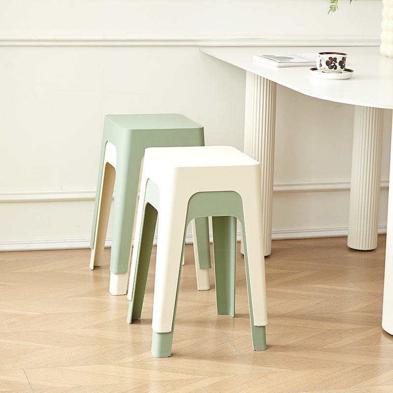 加厚家用塑料凳子可叠放餐桌凳糖