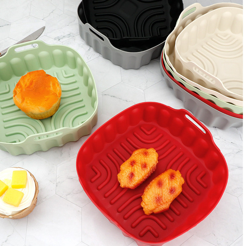 新款 耐高温方空气炸锅硅胶烤盘 不粘油易清洗烤垫 一体式硅胶垫,节庆用品/礼品,福字/窗花/窗贴,淘宝优惠券,粉丝福利购,淘宝优惠卷