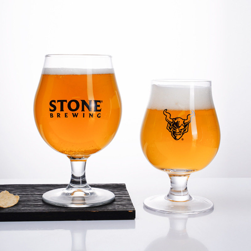 STONE美国巨石精酿啤酒杯高脚杯家用IPA酒杯郁金香杯可定制logo