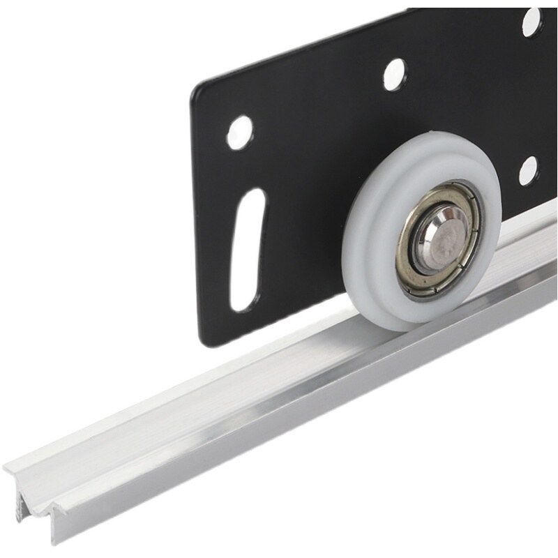 移门轨道上下轨衣柜橱柜鞋柜uv单轨导轨柜门配件推拉门轨滑槽滑道