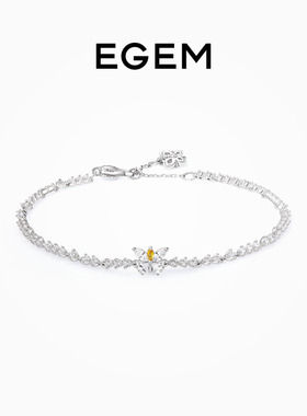 银镶彩锆手链女S925纯银