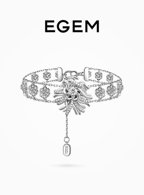 高银版手链女EGEM意境S925纯银