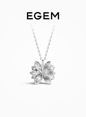 高银版项链女EGEM意境S925纯银