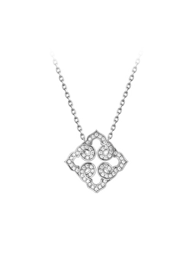 高银版项链女EGEM意境S925纯银