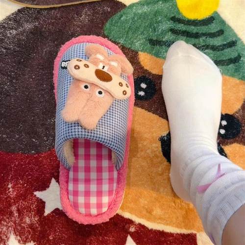 多巴胺棉拖鞋冬季毛绒月子鞋