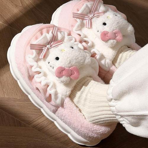 棉拖鞋防滑HelloKitty猫