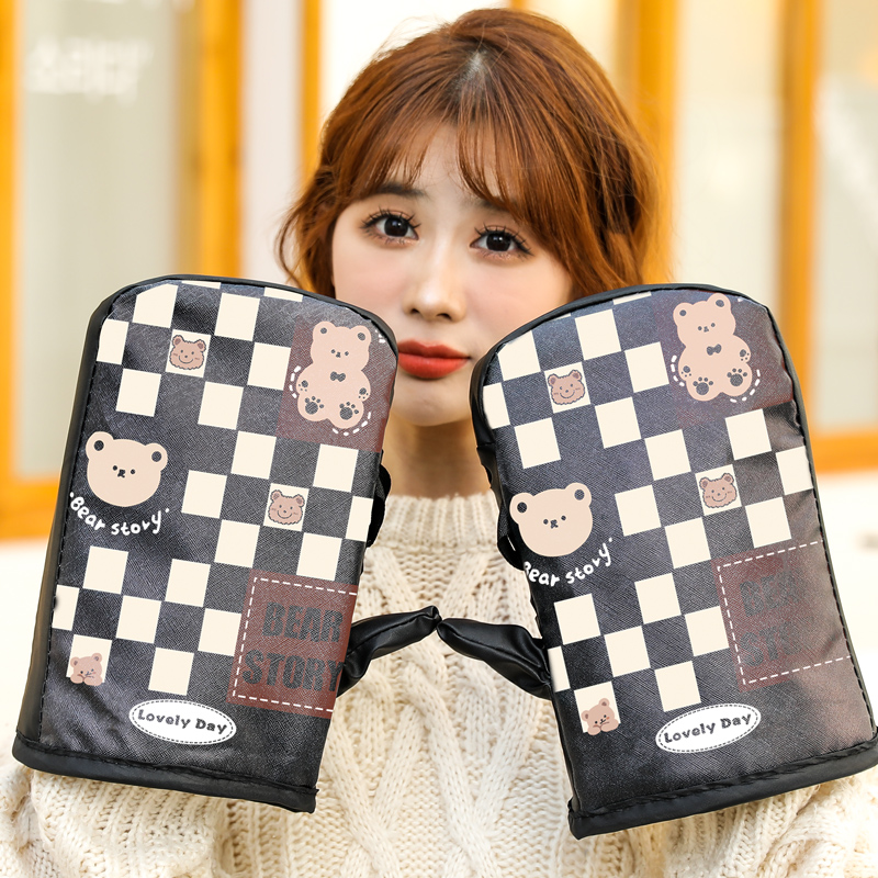 2022冬季新款电动车手把套加绒