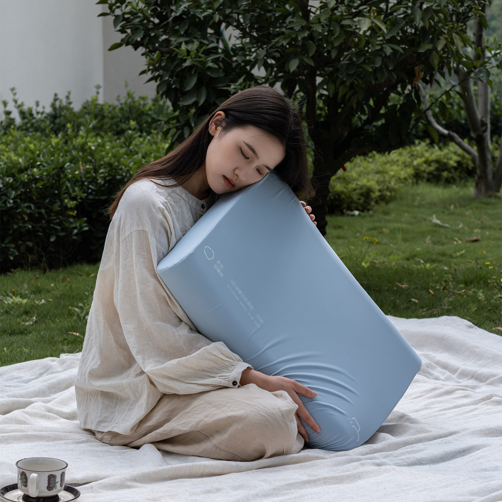 支吾积云深睡枕护颈椎助睡眠记忆棉枕头成人侧睡回弹高质量枕头