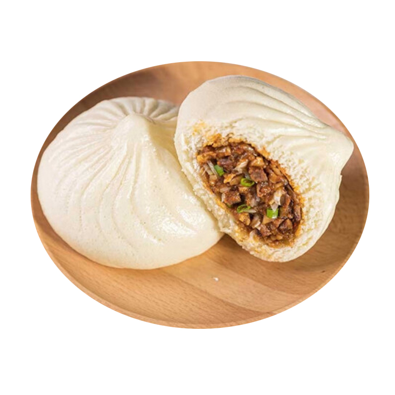 春花邱食牛肉风味包子80g*30个装早餐家庭商用包子