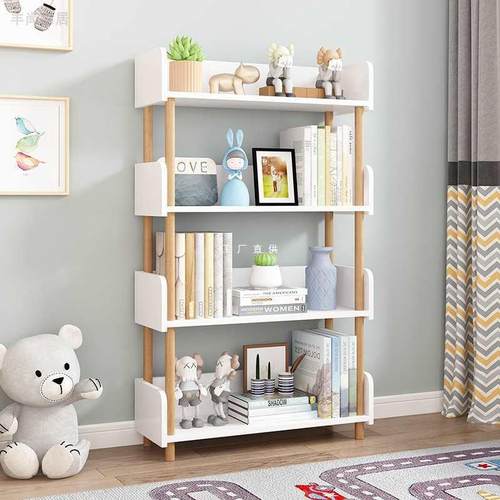 简易落地学生书架客厅书房多层置物架儿童玩具收纳架省空间小