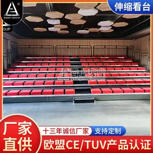 翠珑外湾国语幼儿园7层室内用伸缩看台 学校场馆观众席看台椅